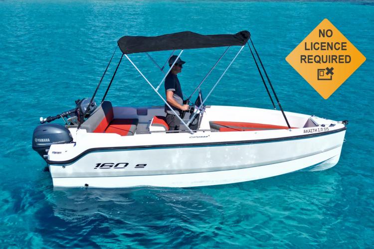 rent a boat in Paros, no license required 