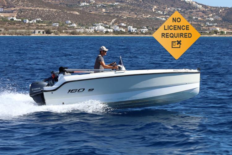 Rent a boat licence free for Blue Lagoon and Antiparos caves