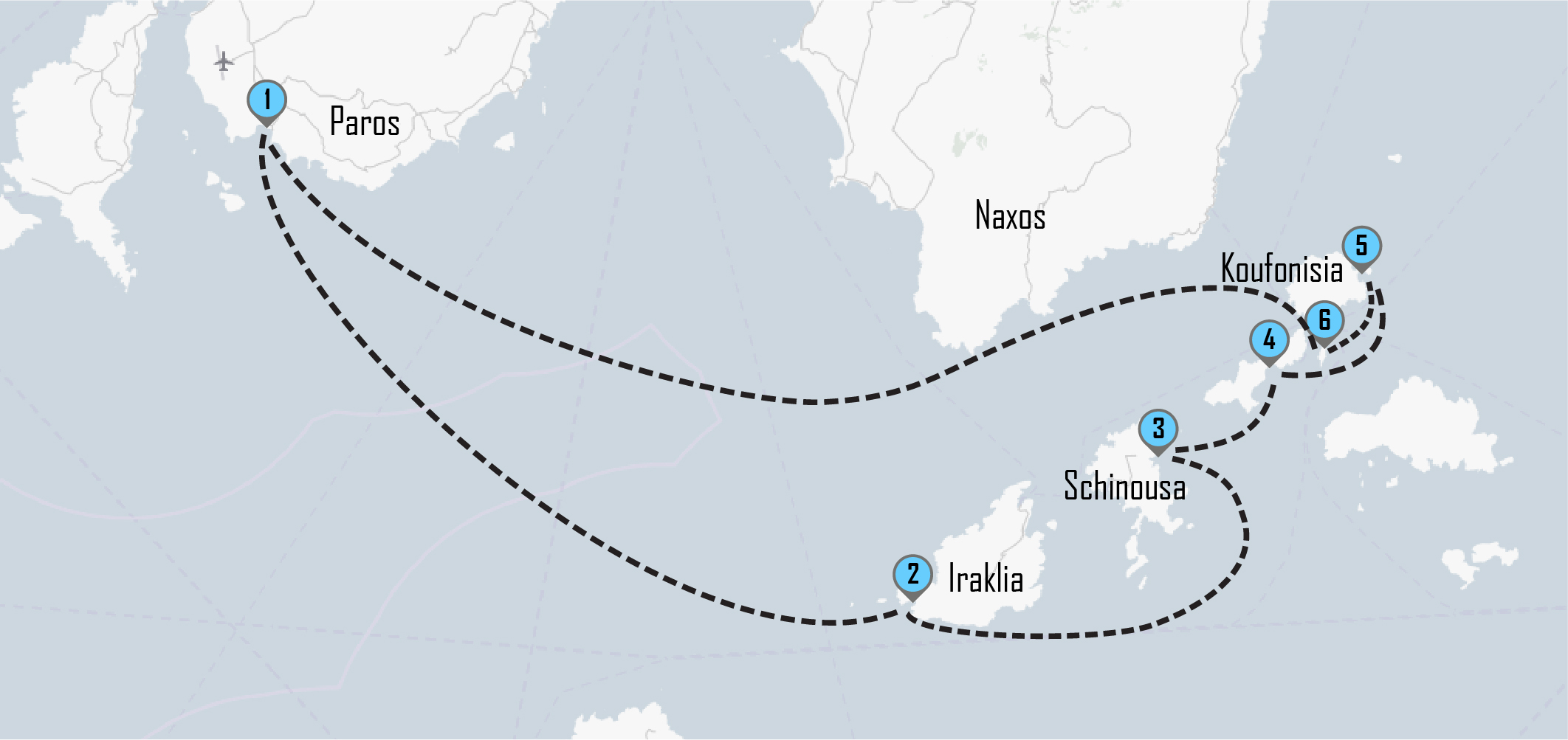 Small Cyclades cruise Paros - Iraklia – Schinousa – Koufonisia
